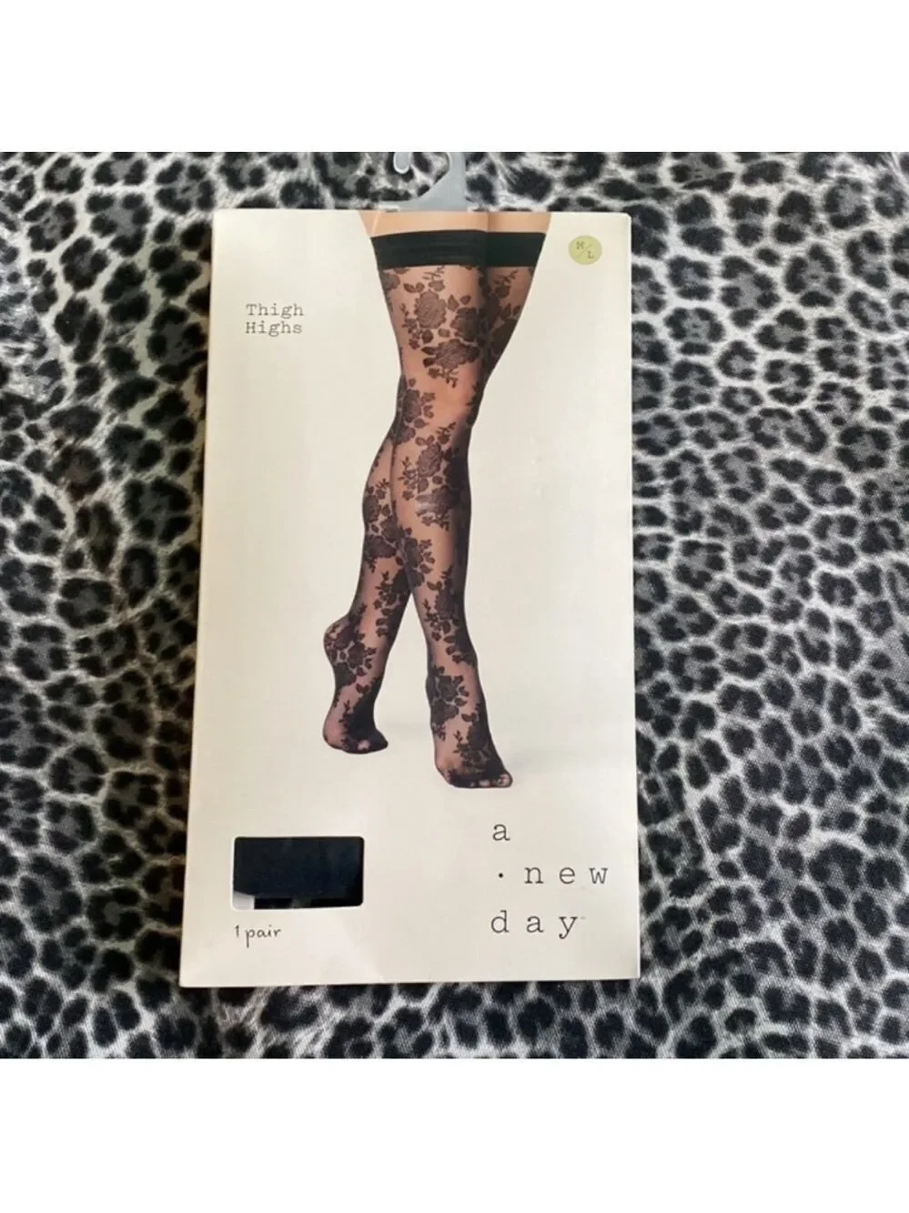 A New Day Thigh High in Rose Pattern